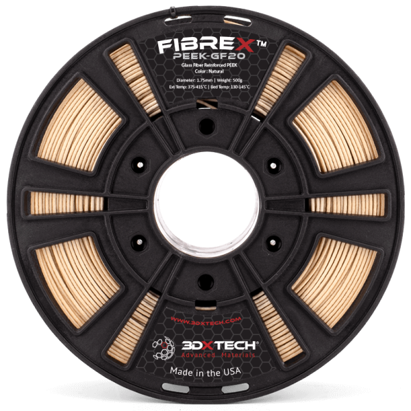 3DXTech FibreX PEEK+GF20 PEEK GF20-//