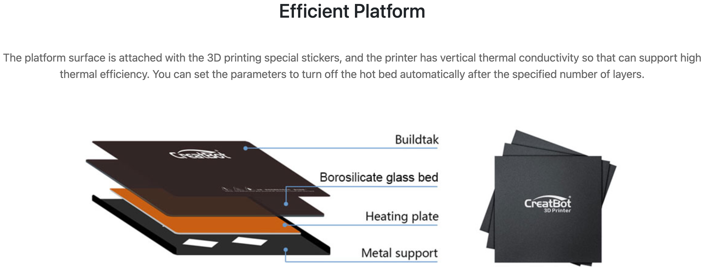 CreatBot-D600-Pro-3D-Printer-Efficient-Platform